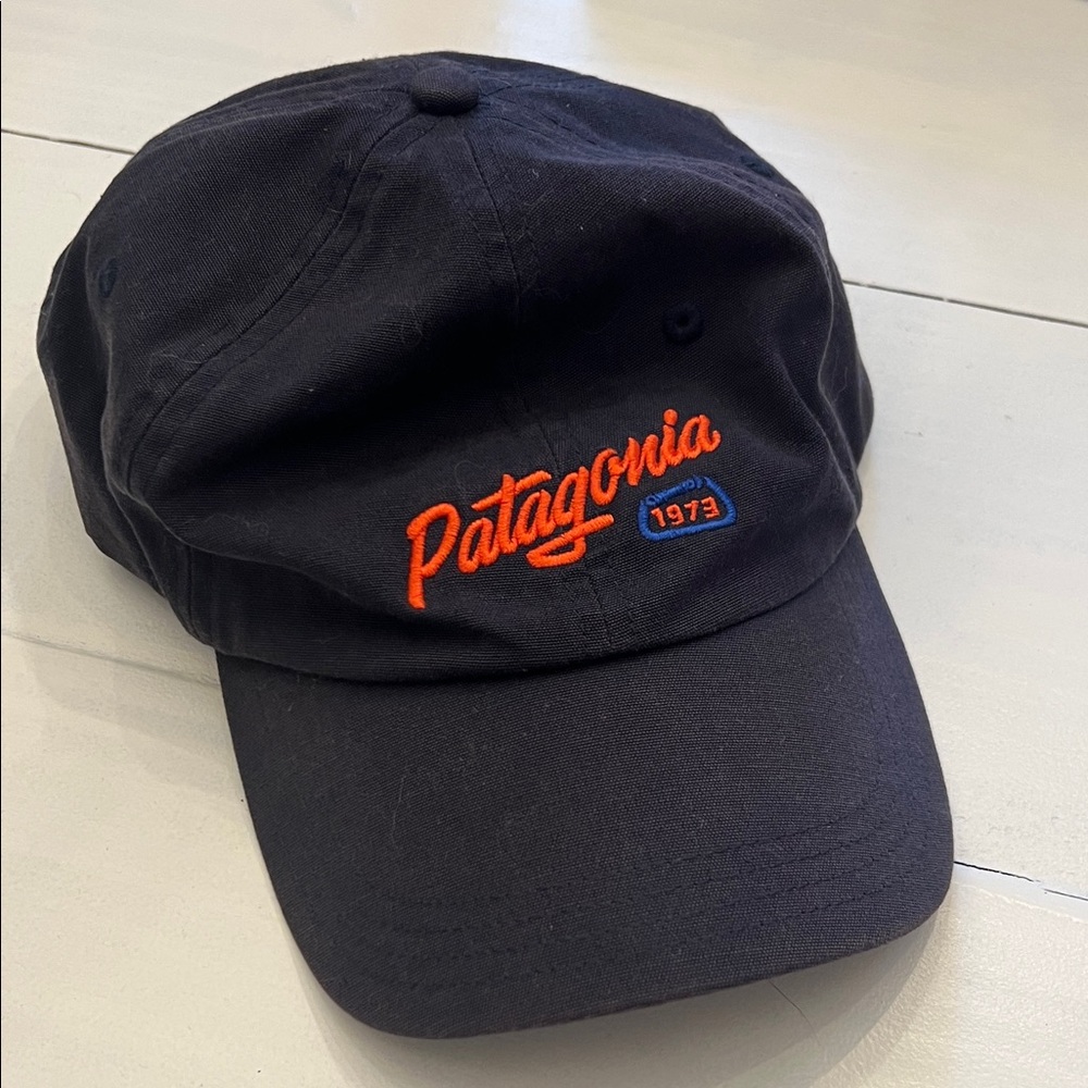 Patagonia Navy and Orange Cap